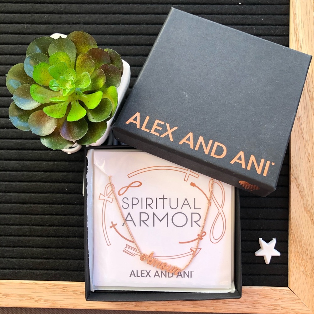 ✨NWT Alex and Ani Rose Gold Amour Necklace